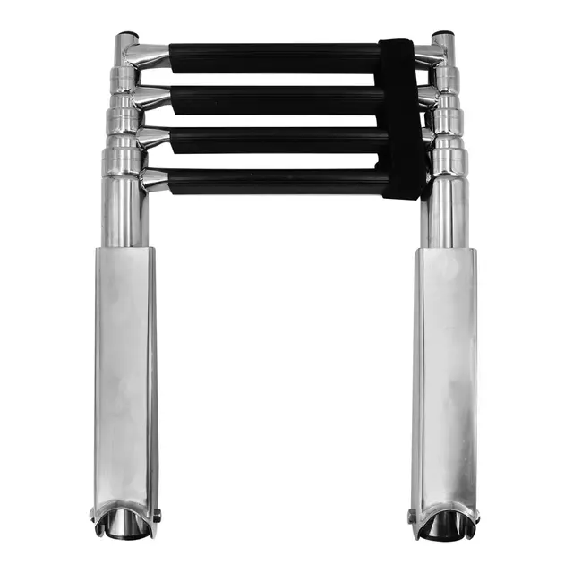 Teleskopisk badestige for plattform 4 trinn - 31 cm bredde - AISI 316 