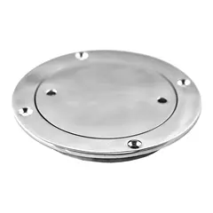 Inspeksjonsluke i syrefast st&#229;l Diameter 140 mm