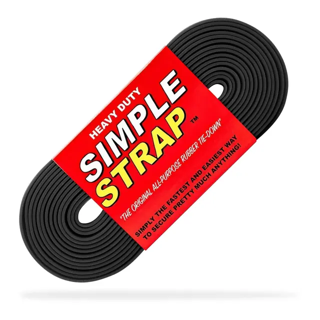 SIMPLESTRAP Heavy Duty, 6m SORT farge 