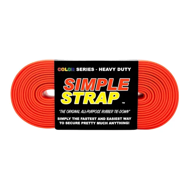 SIMPLESTRAP Heavy Duty, 6m RØD farge 