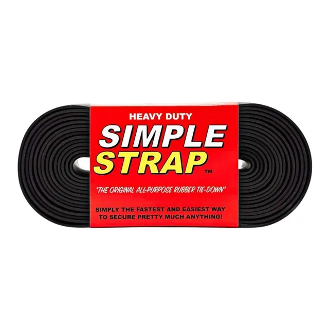 SIMPLESTRAP Heavy Duty, 6m SORT farge 
