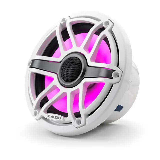 JL AUDIO M6 Marine høyttalere - 7,7" Sportshvit front - LED RGB - 4Ohm - 100W 