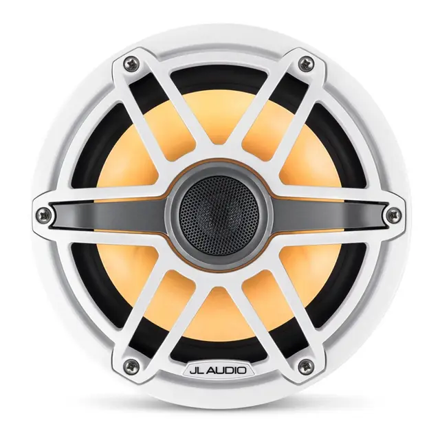 JL AUDIO M6 Marine høyttalere - 7,7" Sportshvit front - LED RGB - 4Ohm - 100W 