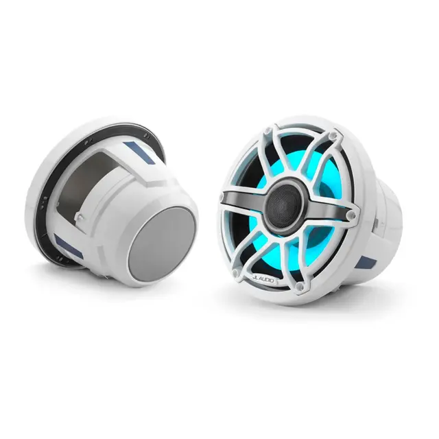 JL AUDIO M6 Marine høyttalere - 8,8" Sportshvit front - LED RGB - 4O - 125W 
