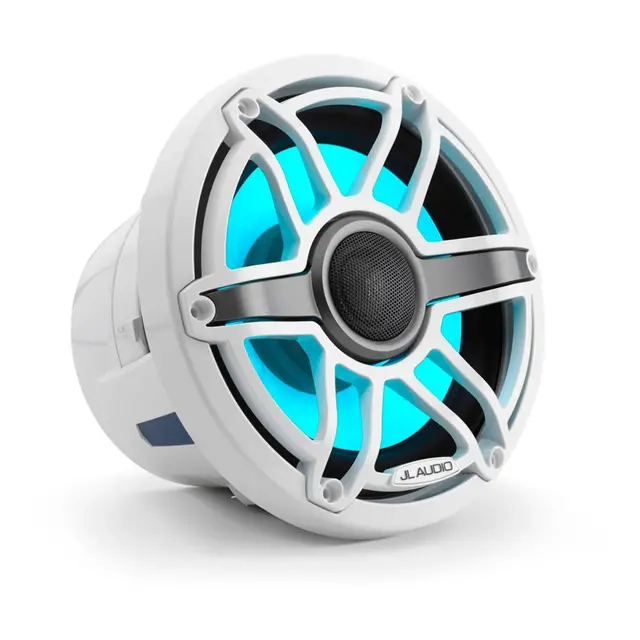 JL AUDIO M6 Marine høyttalere - 8,8" Sportshvit front - LED RGB - 4O - 125W 