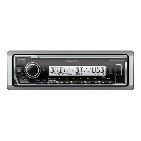 KENWOOD KMR-M508DAB - marine hovedenhet 4x50W USB AUX Bl&#229;tann
