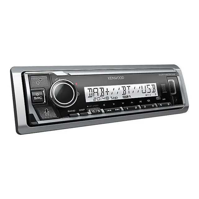 KENWOOD KMR-M508DAB - marine hovedenhet 4x50W USB AUX Blåtann 
