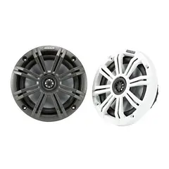 KICKER 45KM654 marine h&#248;yttaler (par) 6,5&quot; 4ohm (hvit og koksgr&#229; grill inkl.)