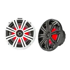 KICKER 45KM84L marine h&#248;yttaler (par) 8&quot; 4ohm (hvit og koksgr&#229; grill inkl.)
