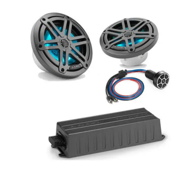 JL AUDIO Marinepakke MED LED Bluetooth, forsteker - 6,5" høyttalere 