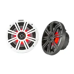 KICKER  45KM654L marine h&#248;yttaler (par) 6,5&quot; 4ohm (hvit og koksgr&#229; grill inkl.)