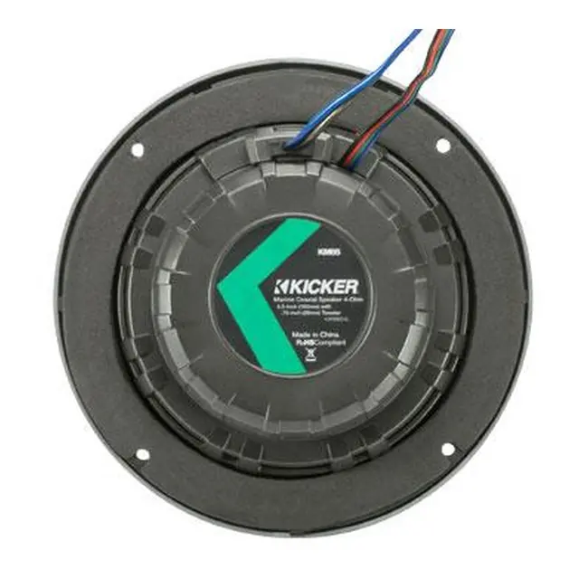 KICKER  45KM654L marine høyttaler (par) 6,5" 4ohm (hvit og koksgrå grill inkl.) 