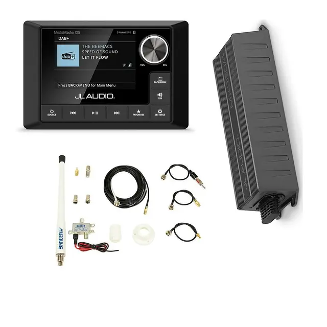 JL AUDIO Dab+ Pakke Premium Spiller,Forsterker,Antenne,signalkabler 