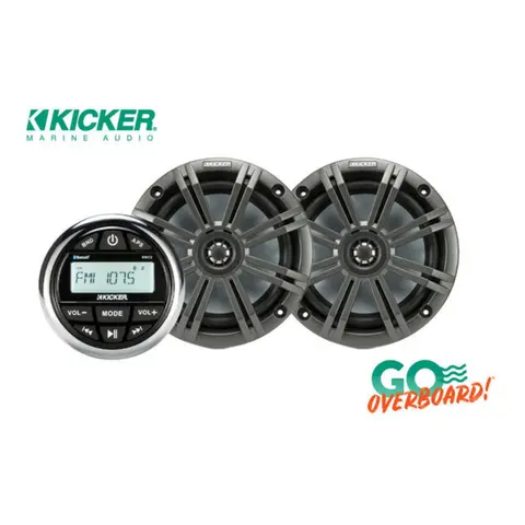 KICKER Båtstereopakke 1+2 KMC2 + 1par KM654
