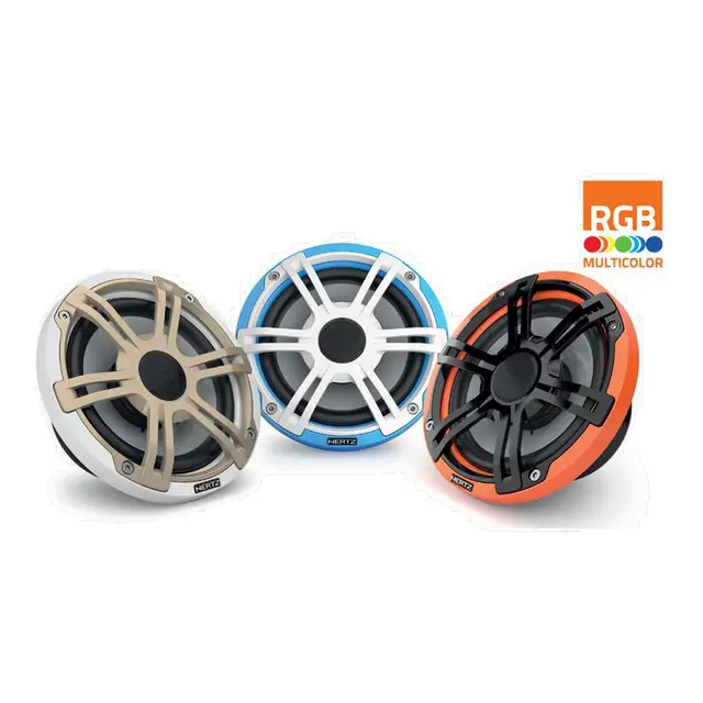 HERTZ Marine HEX65 S L, 6½" med RGB Sprutsikker IP65, 100W 