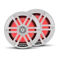 ROCKFORD FOSGATE   Marine, 6&#189;&quot; hvit Marine 6&#189;, 2-veis, 75/300W, LED-lys