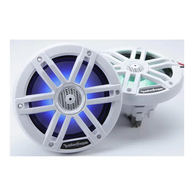 ROCKFORD FOSGATE   Marine, 6½" hvit Marine 6½, 2-veis, 75/300W, LED-lys 