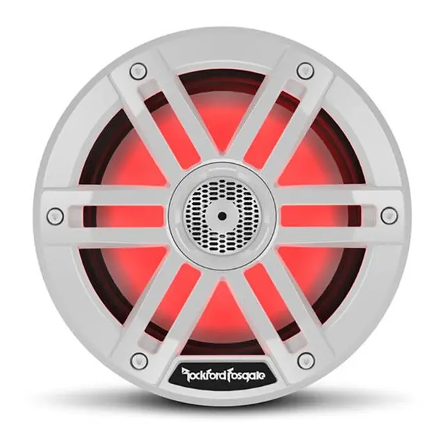 ROCKFORD FOSGATE   Marine, 6½" hvit Marine 6½, 2-veis, 75/300W, LED-lys 