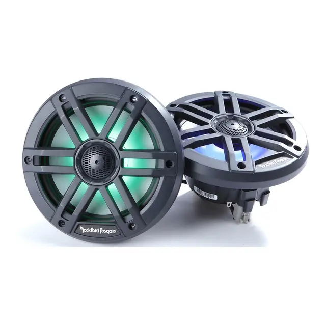 ROCKFORD FOSGATE   Marine, 6½" sort Marine 6½, 2-veis, 75/300W, LED-lys 