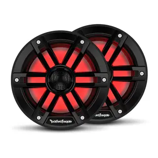 ROCKFORD FOSGATE   Marine, 6&#189;&quot; sort Marine 6&#189;, 2-veis, 75/300W, LED-lys