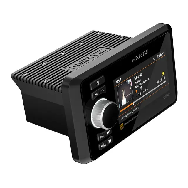 HERTZ AUDIO Hertz Capri Marine radio 100% vanntett front Ip67, 4 x 70W 