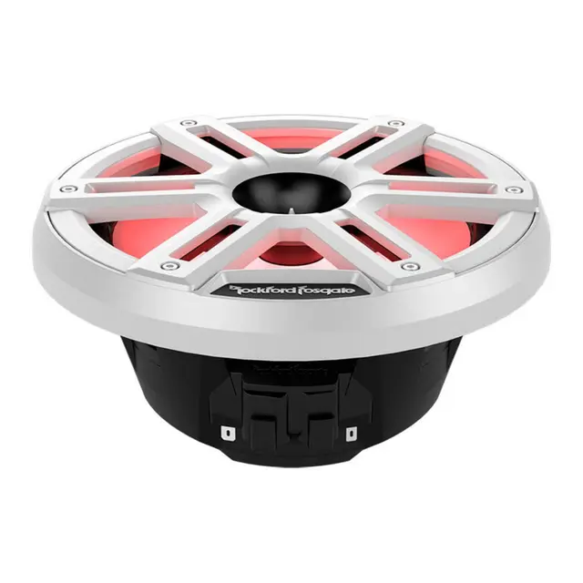 ROCKFORD FOSGATE Marine horn, 8" hvit Marine 8", 2-veis, 300/1200w, LED-lys 
