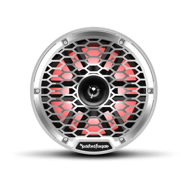 ROCKFORD FOSGATE Marine horn, 8" hvit Marine 8", 2-veis, 300/1200w, LED-lys 