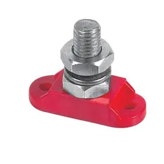 BEP El. kobling &quot;Studs&quot; enkel &#216;10mm R&#248;d - u/ deksel