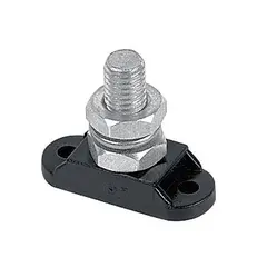 BEP El. kobling &quot;Studs&quot; enkel &#216;10mm Sort - u/deksel