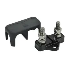 BEP El. kobling &quot;Studs&quot; dobbel &#216;6mm sort deksel