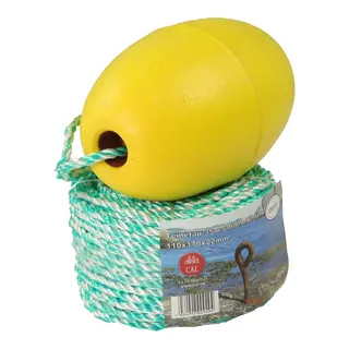 Teinetau med flottør 6 mm - 35m - 110x170mm
