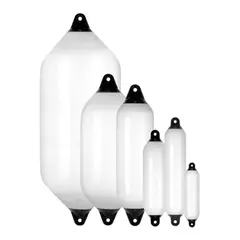 DAN-FENDER 1550 Sylinderfender Heavy Duty 380 x 1370 mm Hvit