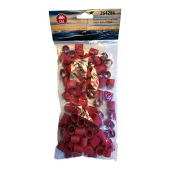 Hummerstrikk - 100pk Rød -15 mm (XS/S)