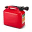 Never Stop Bensinkanne - Rød Plast - 5 Liter- Auto stop helletut