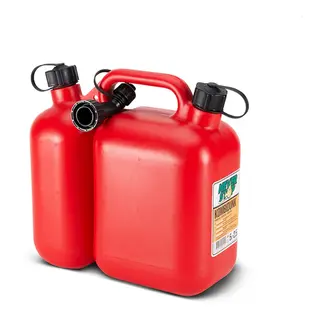 Never Stop Bensinkanne kombi Plast - 5/2,5 Liter- for bensin og olje
