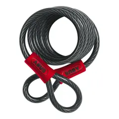 ABUS Cobra L&#229;sewire 8mm - 185cm Plastbelagt st&#229;l