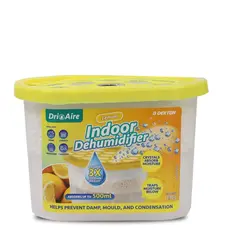 Fuktsluker boks 500ml sitrus 10x15x8cm - granulat m/sitrus duft