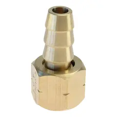 Adapter gass messing 3/8&#39;&#39;-10mm slange