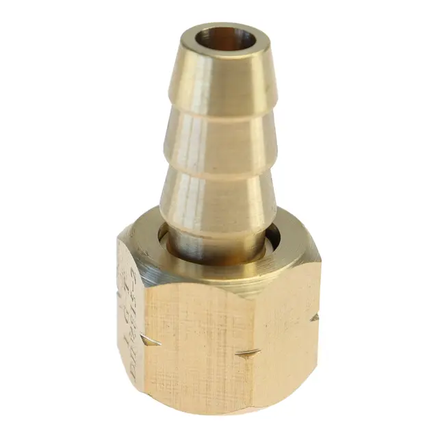 Adapter gass messing 3/8''-10mm slange 
