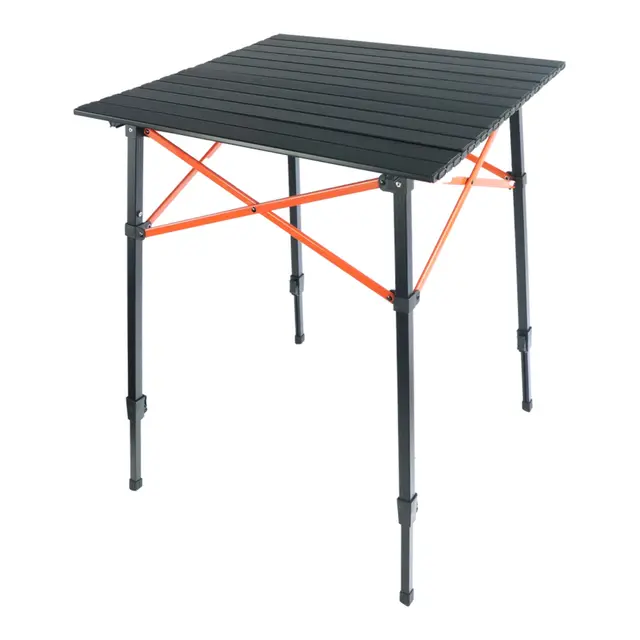 BÅL Campingbord - Justerbart Aluminium - 70x70x70/85 cm 