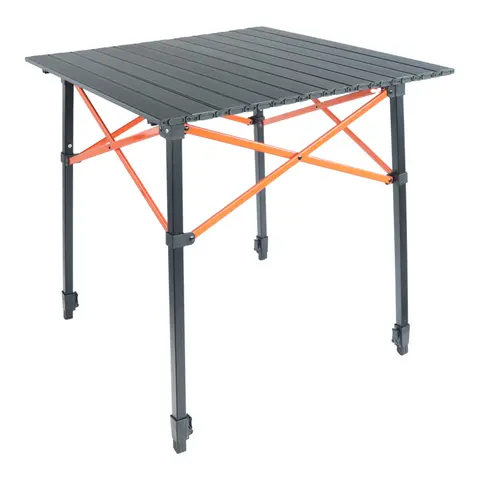 BÅL Campingbord - Justerbart Aluminium - 70x70x70/85 cm