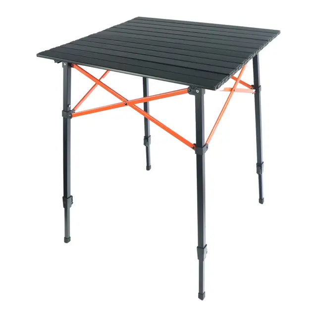 BÅL Campingbord - Justerbart Aluminium - 70x70x70/85 cm 