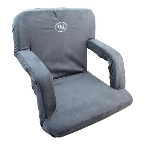 BÅL Sammenleggbar stol med armlener Semsket stoff