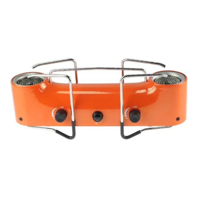 OSEAN dobbel gassbrenner 2x2500w Kokeapparat - Foldbart - Piezotenner 