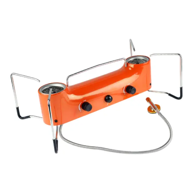 OSEAN dobbel gassbrenner 2x2500w Kokeapparat - Foldbart - Piezotenner 