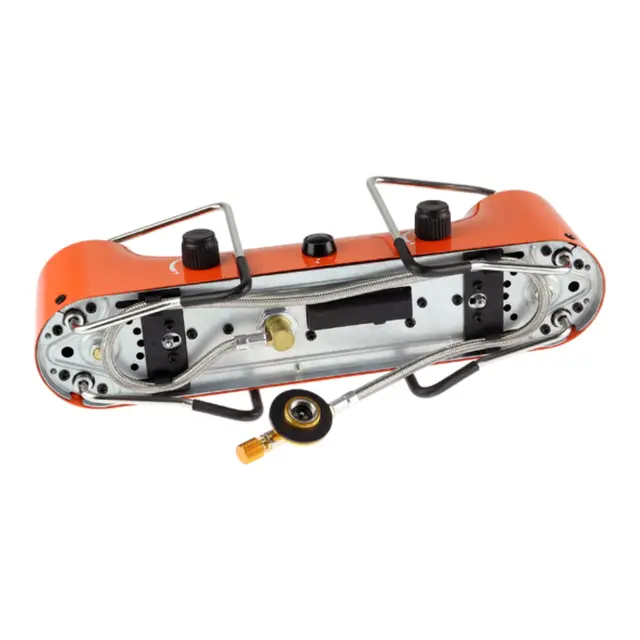 OSEAN dobbel gassbrenner 2x2500w Kokeapparat - Foldbart - Piezotenner 