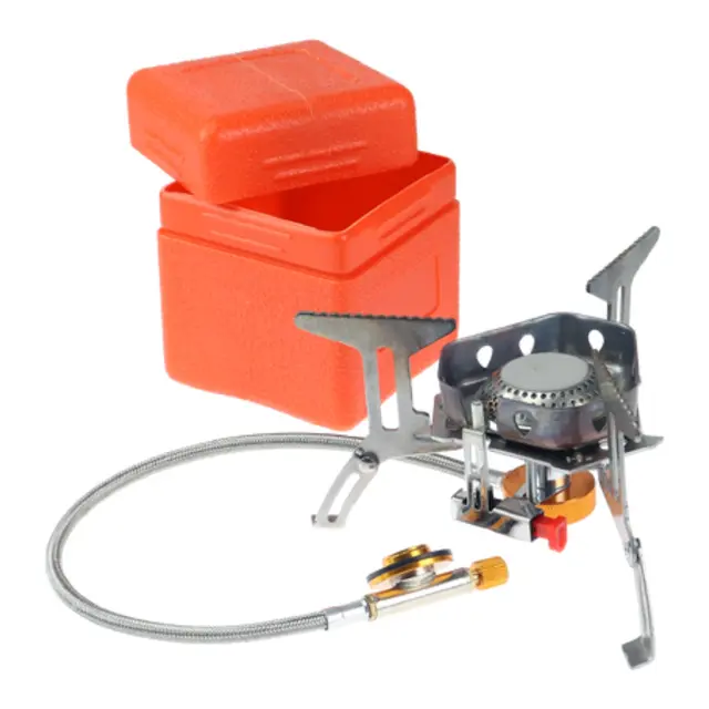 OSEAN Gassbrenner - med slange 2200w Kokeapparat - rustfri - i boks 