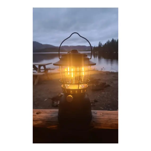 OSEAN Oppladbar lykt Matt Svart 