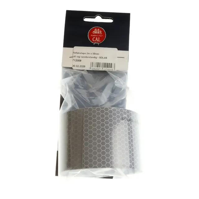 Reflekstape 2m x 50mm Solas - uv og vannbestandig 