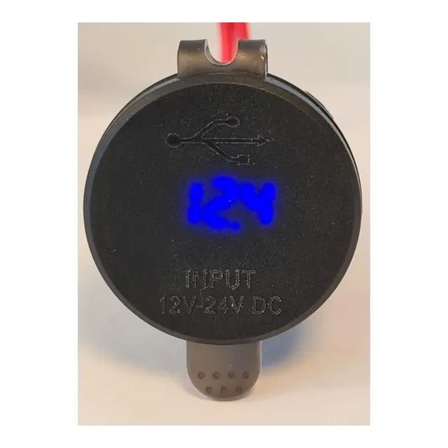 USB Uttak med USB C+ PD + QC 12/24V 